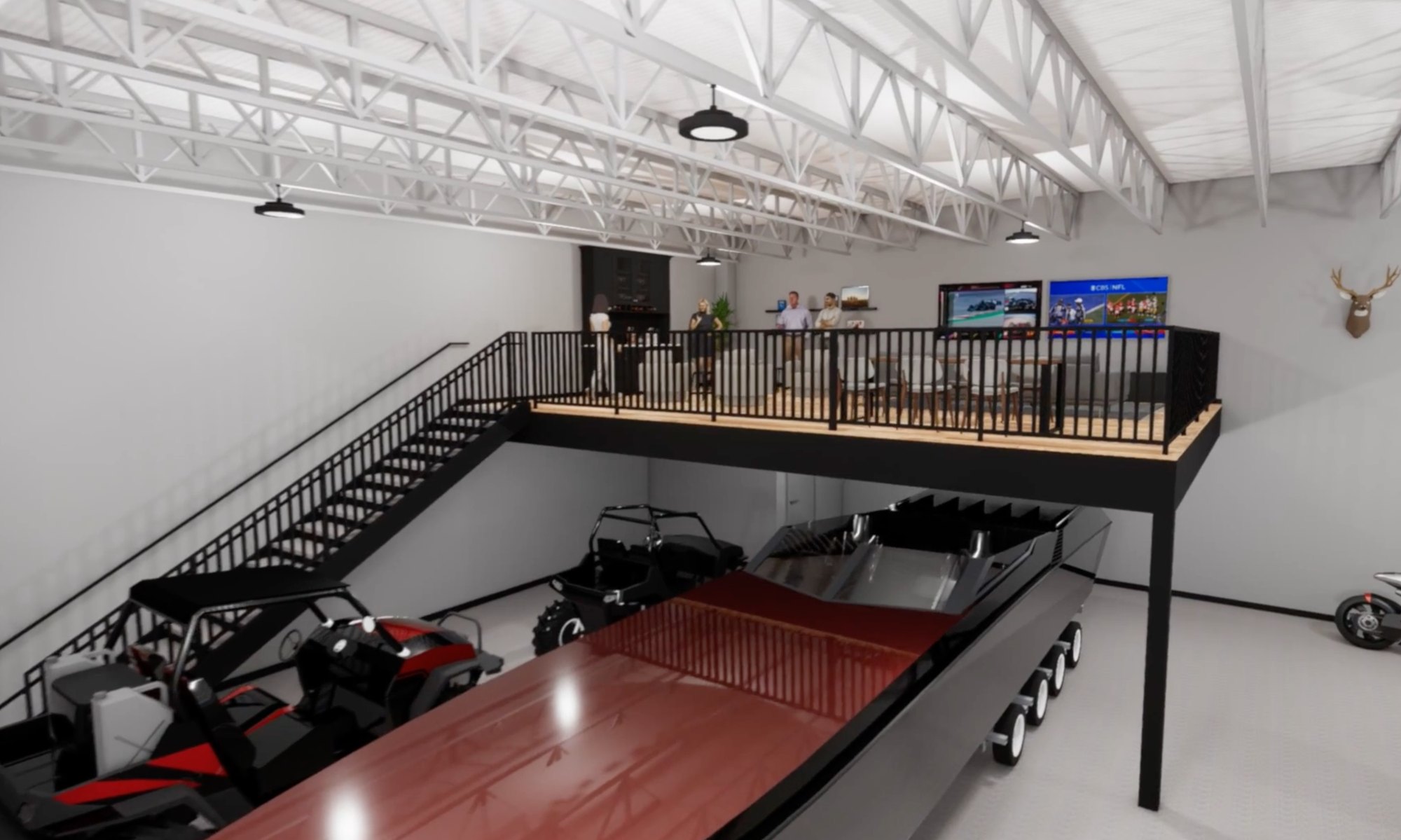 PrimeCave mezzanine lifestyle interior