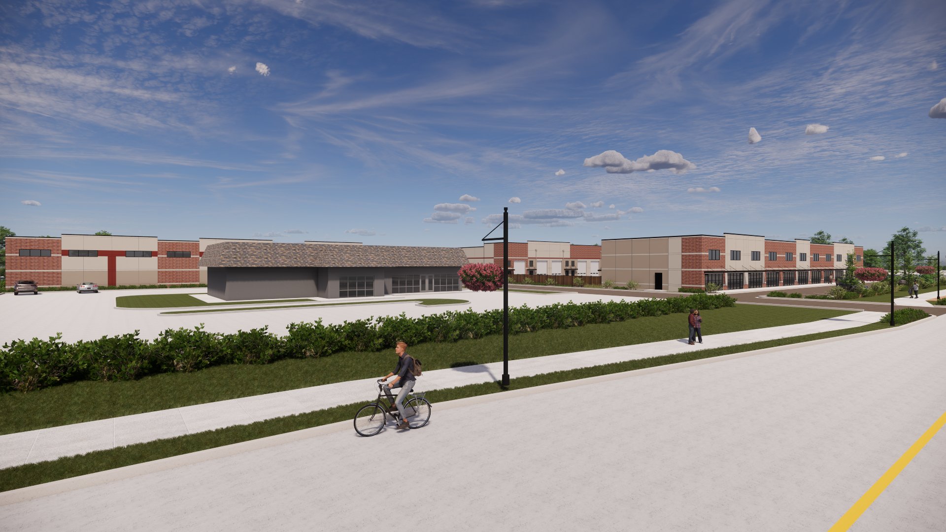 FlexCaves campus street elevation concept